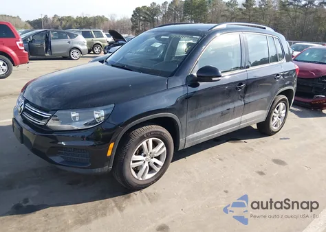 2016 Volkswagen Tiguan S из США, поврежденный, VIN WVGBV7AX1GK000307